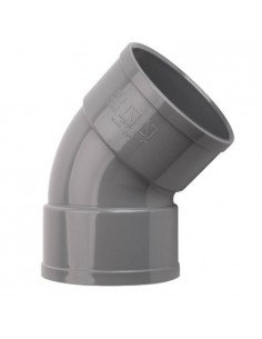 Codo 45º PVC evacuación H-H