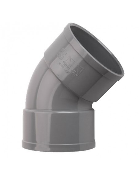 Codo 45º PVC evacuación H-H