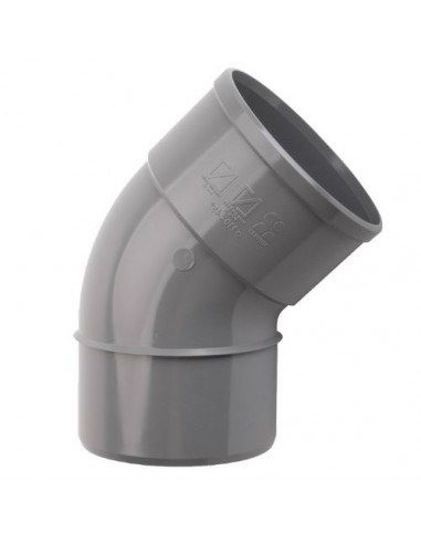 Codo 45º PVC evacuación M-H