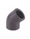 Codo 45º PVC-U mixto