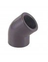 Codo 45º PVC-U roscar