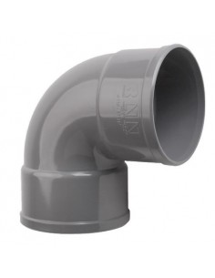 Codo 87º 30" PVC evacuación H-H