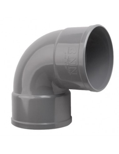 Codo 87º 30" PVC evacuación H-H