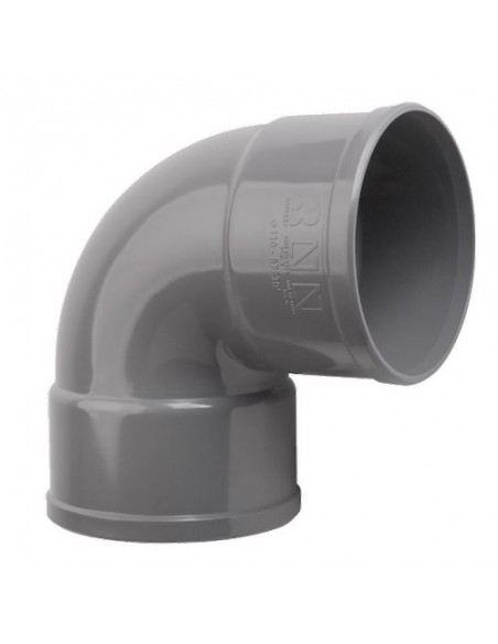 Codo 87º 30" PVC evacuación H-H