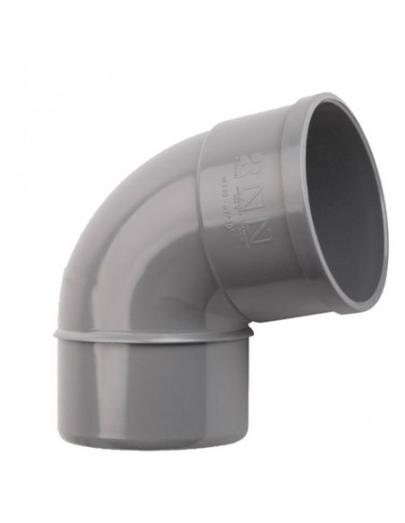 Codo 87º 30" PVC evacuación M-H