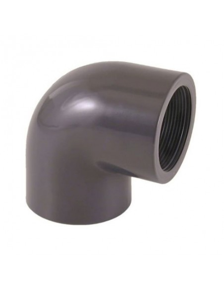 Codo 90º PVC-U roscado