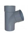 Derivación simple 67º 30´ PVC M-H-H