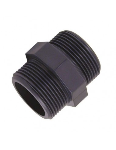 Machón PVC-U rosca doble
