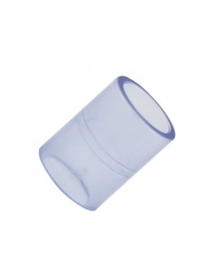 Manguito unión PVC transparente