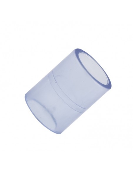 Manguito unión PVC transparente