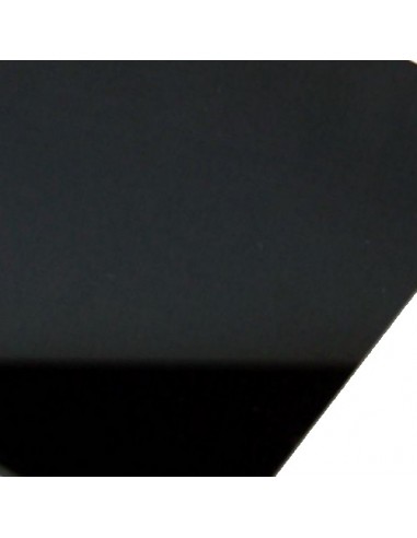 Placa Metacrilato negro.