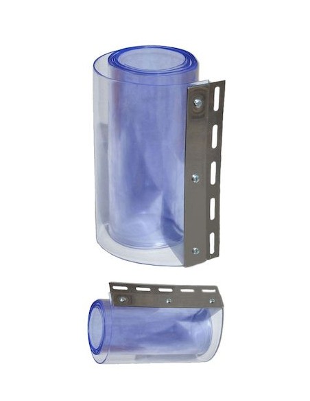 Placas de sujección para cortinas de PVC flexible