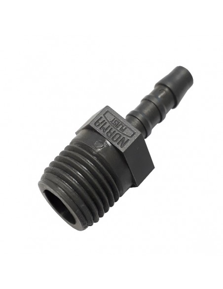 Racor recto RM-espiga 1/4"- 4 mm