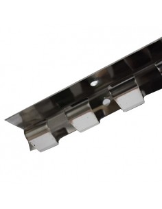 Regleta con ganchos para cortinas PVC 2