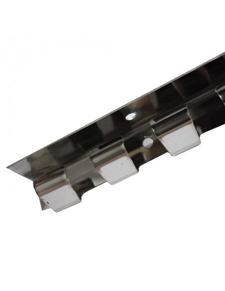Regleta con ganchos para cortinas PVC