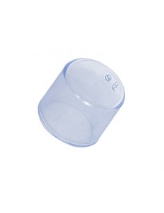 Tapón final PVC transparente