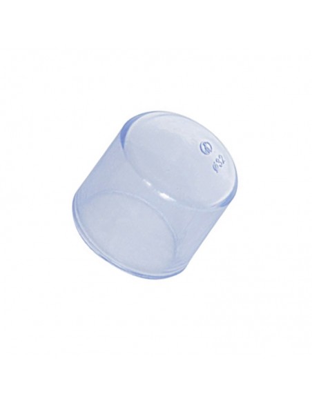 Tapón final PVC transparente