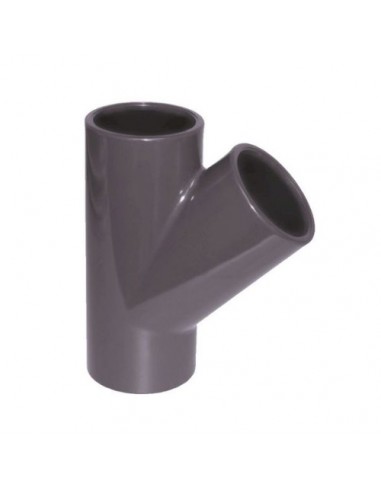 TE a 45º PVC-U encolar