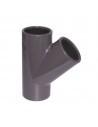 TE a 45º PVC-U encolar