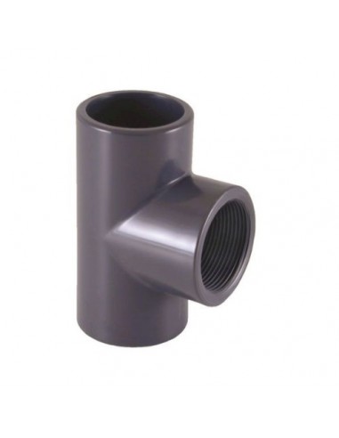 TE a 90º PVC-U mixta