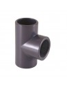 TE a 90º PVC-U mixta