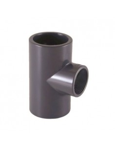 TE a 90º PVC-U mixta reducida