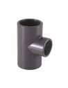 TE a 90º PVC-U mixta reducida