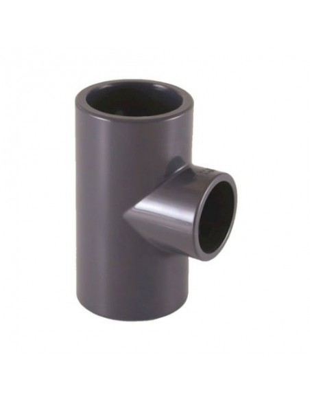 TE a 90º PVC-U reducida encolar