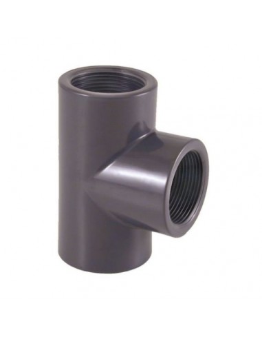 TE a 90º PVC-U roscar