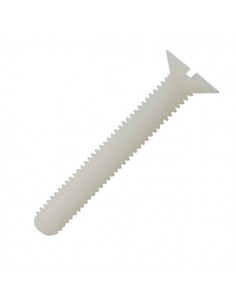 Tornillo nylon cabeza avellanada ranurada