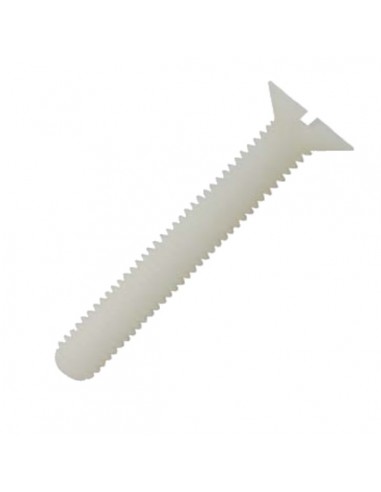 Tornillo nylon cabeza avellanada ranurada