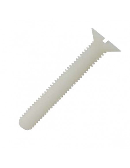 Tornillo nylon cabeza avellanada ranurada