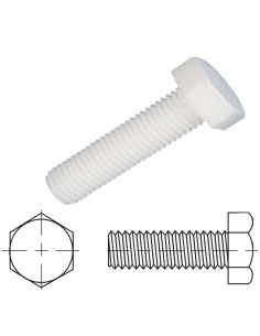Tornillo nylon cabeza hexagonal 2