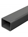 Tubo cuadrado PVC  gris (RAL 711)