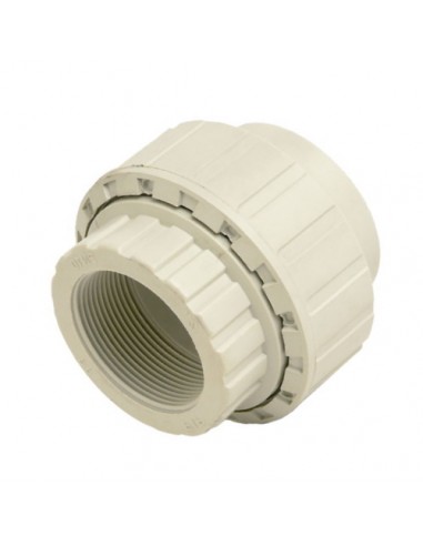 Unión 3 piezas PP mixto socket-RH