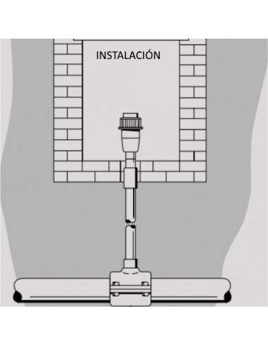 Válvula de fondo PVC roscar