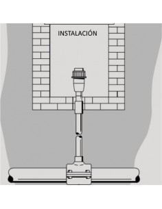 Válvula de fondo PVC roscar 2