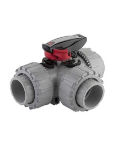 Válvula bola 3 vías PVC-C encolar