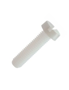Tornillo nylon cabeza redonda ranurada