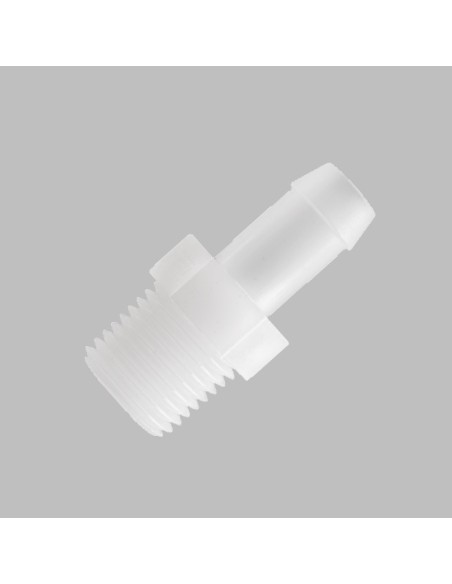 Adaptador espiga - rosca macho PVDF